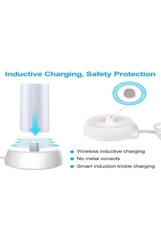 Tongxida Beyaz Abs Diş Fırçası Şarj Cihazı - 10x6x6cm, 62g, Avrupa Standartı