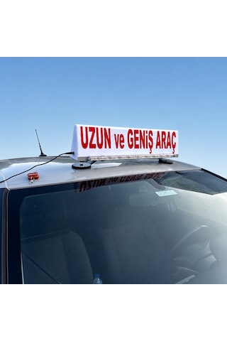 Uzun Ve Geniş Araç Mıknatıslı Tepe Lambası