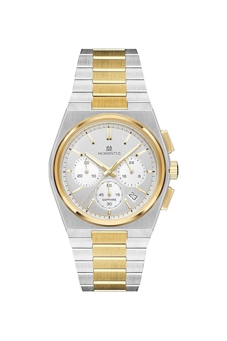 Momentus Men's Time Master Tm345t-02sg Gümüş - Altın