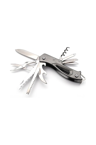 Valkyrie Çok Fonksiyonlu Outdoor İsviçre Kamp Cep Çakısı Siyah