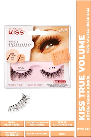 Kiss Bütün Takma Kirpik %100 Insan Saçı