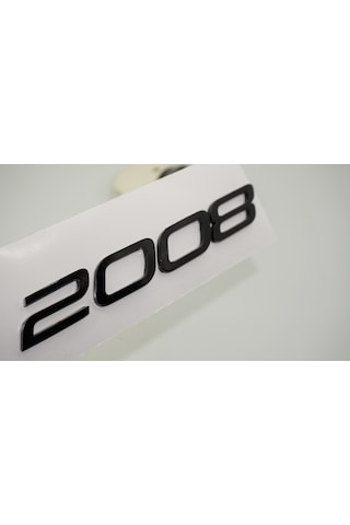 Dk Tuning Peugeot Yeni 2008 Bagaj 3m 3d Siyah Abs Yazı Logo