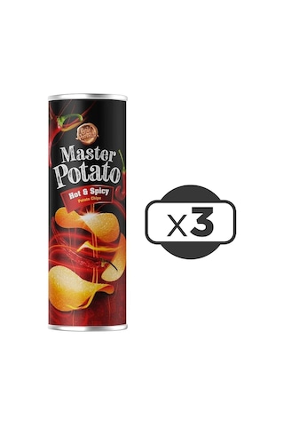 Master Potato Acılı & Baharatlı Cips 3 x 160 G