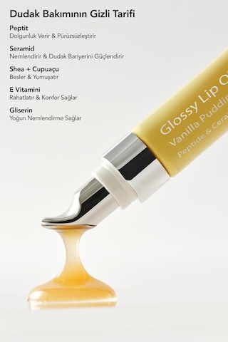 Creamy Spf Pairs - Güneşten Koruyucu & Dolgunlaştırıcı, Nemlendirici Etkili İkili Lip Balm Seti Bej & Altın Işıltılı Şeffaf