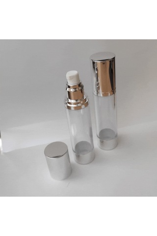 Losyon Ve Krem Şişesi 50 Ml 3 Adet Parlak Airless Şişe
