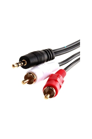 3.5 Mm Stereo To 2Rca Kablosu Aux Ses Kablosu 1.5 Metre An-8534