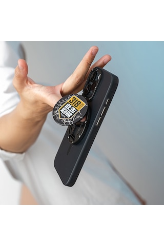 Youngkit Telefon Ve Tabletler İçin Magnetik Stand Siyah - Turuncu