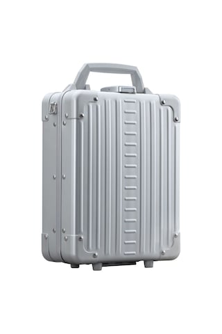 Alone Alüminyum Dikey Evrak Çantası 24 Cm, Laptop Bölmeli, Tsa Kilitli, Şık Ve Güvenli Tasarım Gri