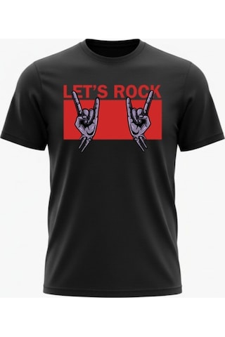 Urbantrendstore Unisex Rock Oversize Fit Rahat Geniş Salaş T-shirt Günlük Tişört Siyah
