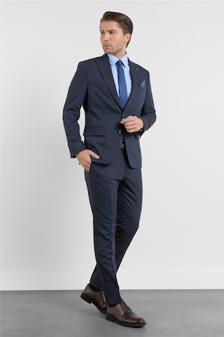 İmza Lacivert Kırlangıç Yaka 6 Drop Slim Fit Tam Astar Esnek Takım Elbise 1001260158