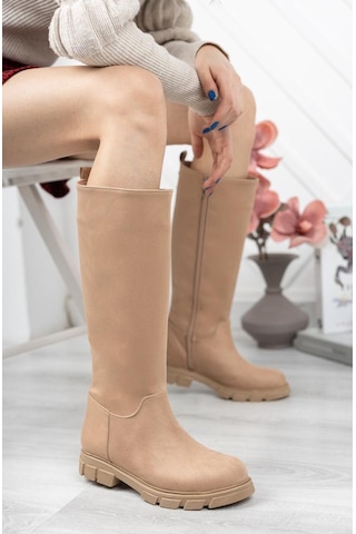 Park Moda ParkModa Kbt135 Siyah Kadın Çizme NUT Ten Rengi