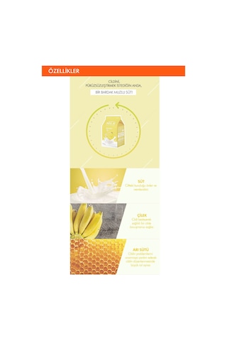 Missha Besleyici Bakım Sağlayan Yaprak Maske(Muz-Süt) APIEU Banana Milk One-Pack