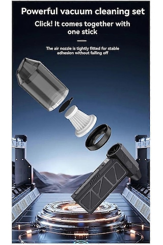 100000 Rpm Hava Üfleyici Turbo Jet Fan Vakum Toz Temizleyici, Şarj 52 M/s Yüksek Hızlı, 4 Vitesli Rüzgar Hızı Yongtao