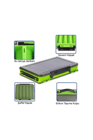 Shufa Çift Taraflı 16 Cm Maket Kutusu Yeşil