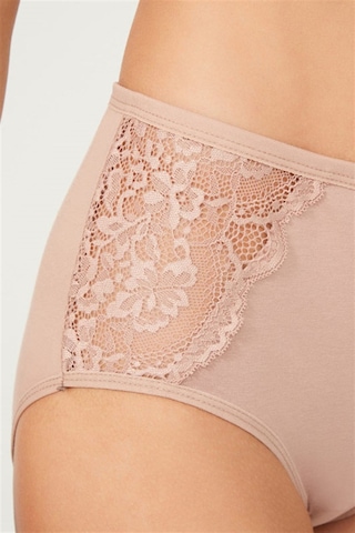 Cottonhill Dantel Detaylı Klasik Pamuklu Bato Külot 3'lü Paket - 2 Çok Renkli 4 Çok Renkli