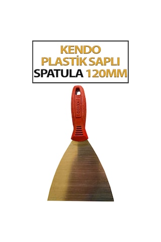 Plastik Saplı Spatula No 120 Ekonomik, Paslanmaz Spatula Ağız Genişliği 120 Mm