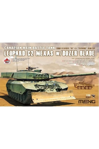 Meng Ts-041 1/35 Ölçek, Kanada Leopard C2 Mexas, Dozer Bıçaklı Ana Muharebe Tankı, Plastik Model Kiti-55498