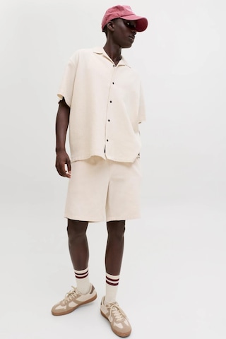 Jack & Jones Jpstjaıden Waffle Dokulu Erkek Şort Bej