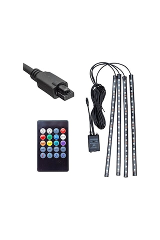 POWERMASTER SESE DUYARLI ARAÇ İÇİ KUMANDALI RGB LED ANİMASYON KİT