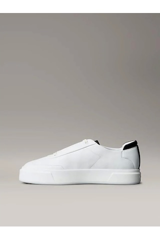 Calvin Klein Jeans Basketbol Stili Düz Tabanlı Bağcıklı Deri-süet Erkek Siyah Sneaker Ym0ym01354-0gm Siyah