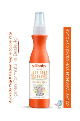Kolay Tarama Saç Spreyi 150 Ml - Avokado, Jojoba Ve Badem Yağlı Bebek Saç Bakımı