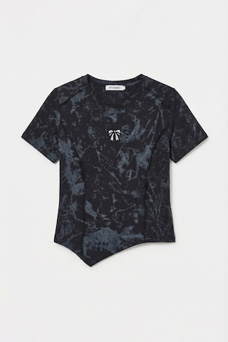 Itsbasic Kadın Siyah W5 Özel Kumaş Elastan Crop Top