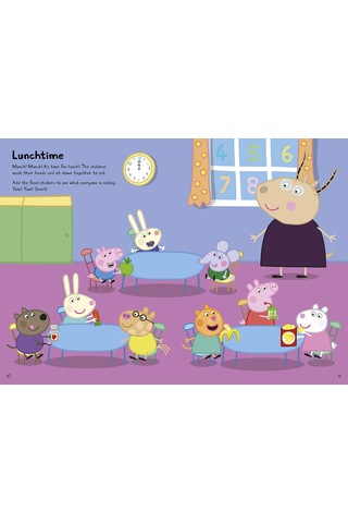 Peppa Pig: George'S First Day At Playgroup: Sticker Book