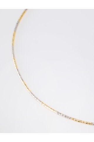 Jimmy Key Karışık Balıksırtı Zincir Formlu Choker Kolye 6ww429333999
