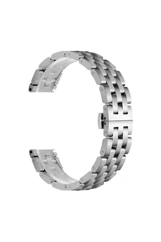 Galaxy Watch 42mm 20mm Uyumlu Krd-20 Metal Frm Kordon Gümüş