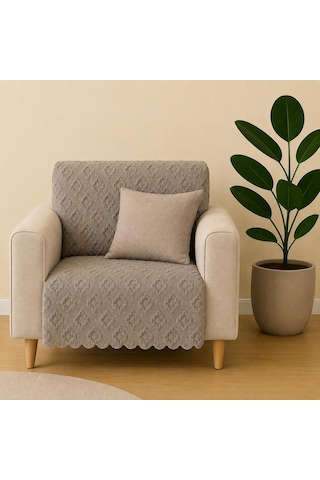 Sycamore Home Tekli Koltuk Örtüsü 110x175 Cm 3 Lü Koltuk Oturma Yeri Örtüsü Şönil Jakarlı Kaymaz Yıkanabilir Koltuk Örtüsü Vizon Sycamore Home Tekli Koltuk Örtüsü 110x175 Cm 3 Lü Koltuk Oturma Yeri Örtüsü Şönil Jakarlı Kaymaz Yıkanabilir Koltuk Örtüsü Vizon