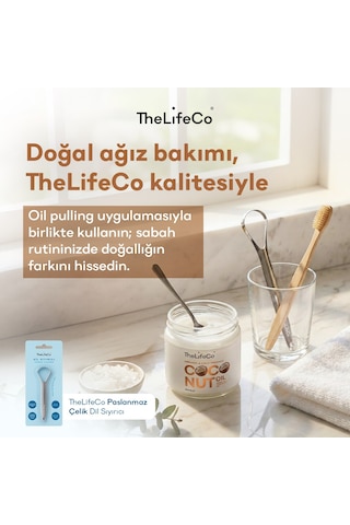 Thelifeco Paslanmaz Çelik Dil Temizleyici - Dil Sıyırıcı