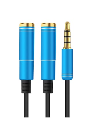 3.5mm Aux Splitter Kablo Mikrofonlu Kaiyi
