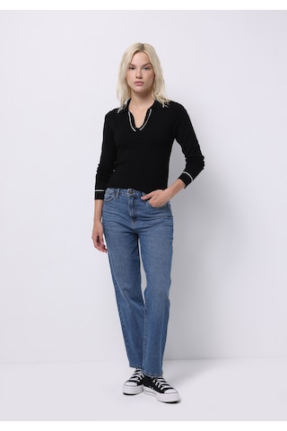 Colin's Colins Straight Fit Yüksek Bel Düz Paça Kadın Siyah Jean Pantolon Cl1076563 Q1.v1 Dn43726 Denim