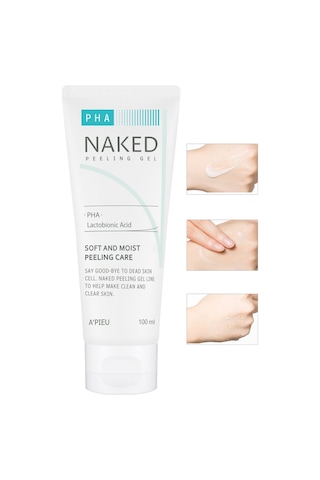 Missha A'PIEU Naked Peeling Gel Pha İçeren Hassas Ciltler için Peeling Jel 100 ML (PHA)