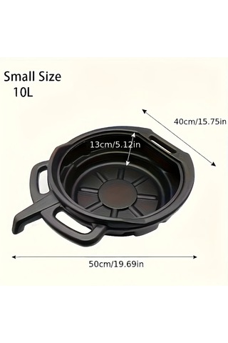 Xuweiwei 1pc 2 64gal Agir Hizmet Yag Bosaltma Kabi Kaymaz Tabanli Genis Kapasiteli Garaj Atolye Endustriyel Plastik Yag Toplama Kabi