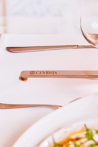 Cuvesta Şef Tipi Modern El Yapımı Bakır Çorba Kepçesi