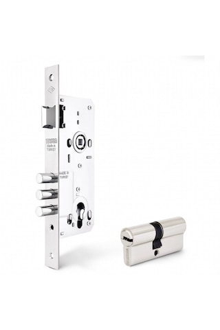 Tursan Enka466 3 Milli Silindirli Gömme Kilit Bilyalı Barelli 45 Mm