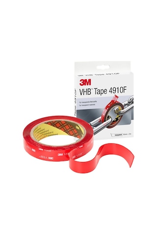 3m 4910f Vhb Çift Taraflı Akrilik Şeffaf Bant 19mm X 3mt