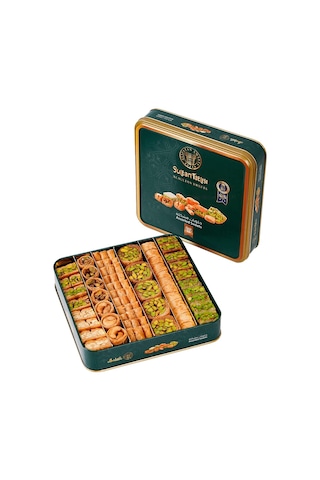 Al Sultan Sweets 6'lı Lezzet Koleksiyonu Karışık Baklava Metal Kutu 1 KG