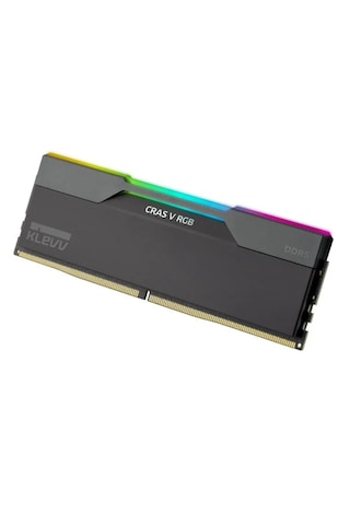 Klevv KD5AGUA80-72B340G Cras V RGB 32GB (2x16GB) 7200MHz CL34 INTEL XMP 3.0 – AMD EXPO DDR5 Heatsink Obsidian Black Ram