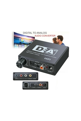 Dijital To Analog Ses Hifi 192Khz Dijital Ses Dönüştürücü Adaptör