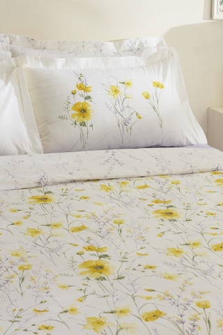 Karaca Home Rosella %100 Pamuk Çift Kişilik Nevresim Takımı Sarı Sarı