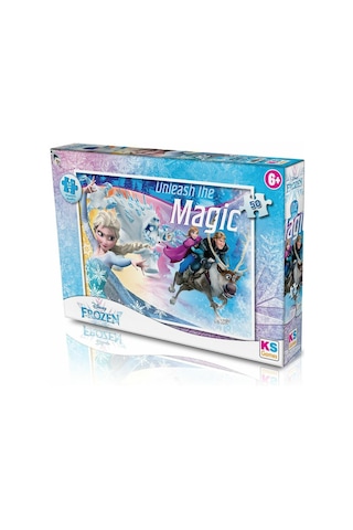 Frz709 Frozen 50 Parça Çocuk Puzzle -ks Puzzle Standart