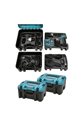 Assur ASR1091-02-1 21V Kömürsüz Şarjlı Muhteşem 13 Başlıklı Set Mavi