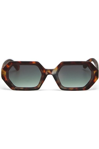 Okkia Andrea Altıgen Unisex Güneş Gözlüğühavana / Lens : Yeşil Kahverengi