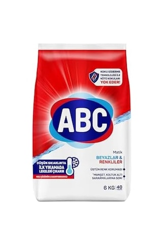 Deterjan Matik Beyazlar & Renkliler 6 Kg 0.75 LT - 2.5 LT - 12 KG