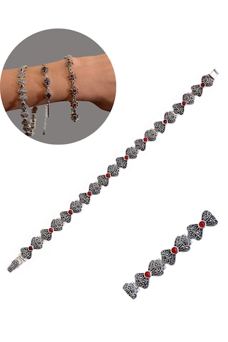 925 Ayar Gümüş Işıltılı Kelebek Tasarım Kadın Markazit Bileklik Doğum Günü Hediye Gümüş