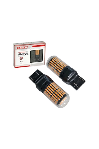 Carub 12v T20 Ampul Çift Duy 144 Led Turuncu Br0404053
