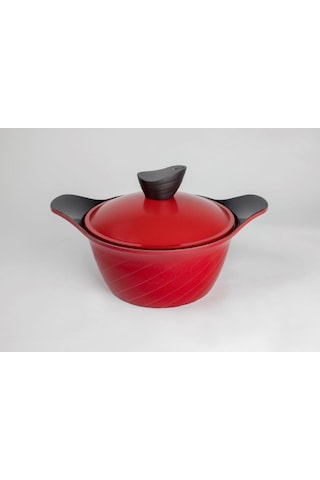 ANTHONY ALÜMİNYUM DERİN TENCERE 24CM KIRMIZI