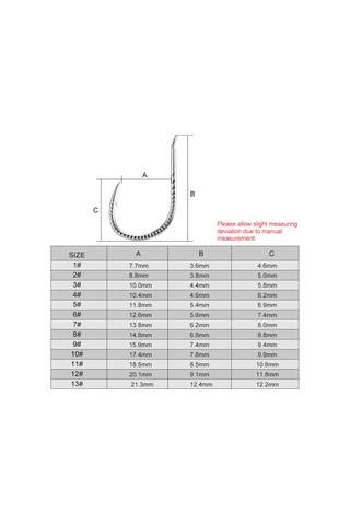 Yuntech01 20 Adet Yüksek Karbon Çelik Işini İğnesi 10 Numara, Çengelli Ve Çoklu Oluklu Tasarım, Balık Kaçırma Riskini Azaltır